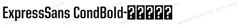 ExpressSans CondBold字体转换